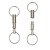 WELANGBN 2 Packs Of Quick-Release Detachable Keychain Double Pull Keychain