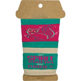 My Spirit Animal Sipper Sleeves Travel Cup or Water Bottle Cozy Covers Set of 2