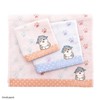 Towel Museum mofusand Ashiato Face Towel, Blue, Cat, Cute, 43-0152130,