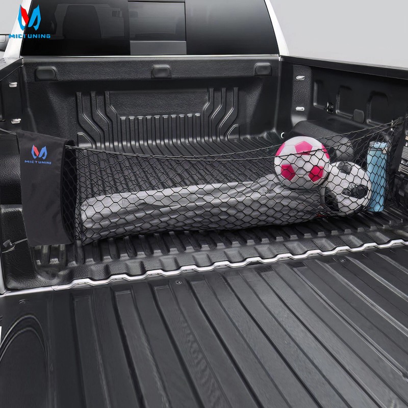 MICTUNING Elastic Truck Bed Cargo Net Storage Mesh Bag For