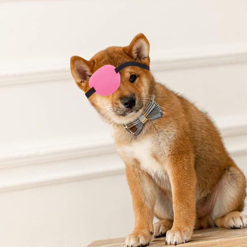 Beavorty Parche Ocular Ajustable para Perros, Suave y Protector