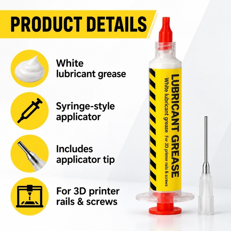 White Lubricant Grease for 3D Printer Maintenance – Rail &