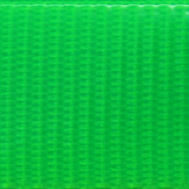 Outdoor Dog Supply 1" Wide Solid Ring in Center Dog Collar Strap with Custom Brass Name Plate (19" Long, Lime Green)