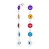 Spiritual Protection 2.5 Inch Long Linear Multiple Round Multi Color