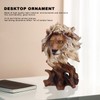 Resin Craftwork Craft Animal Sculptures Decorative Ornament Home Office DecorationLion