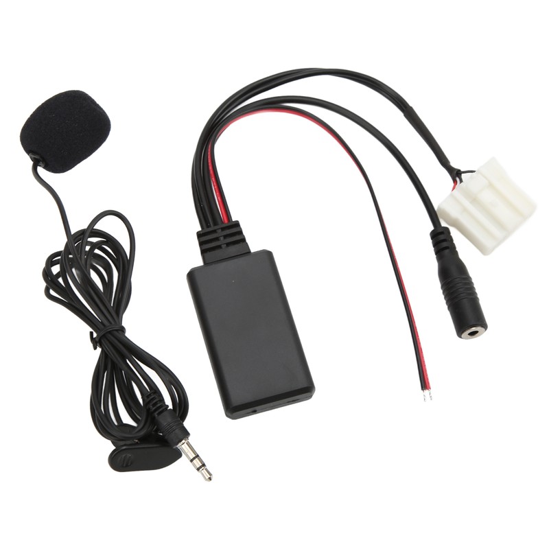 Bluetooth5.0 AUX IN Cable Adapter ISO Handsfree Microphone Replacement for