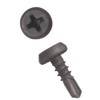 3.9mm x 19mm Black Self Drilling Pan Head Screws Steel