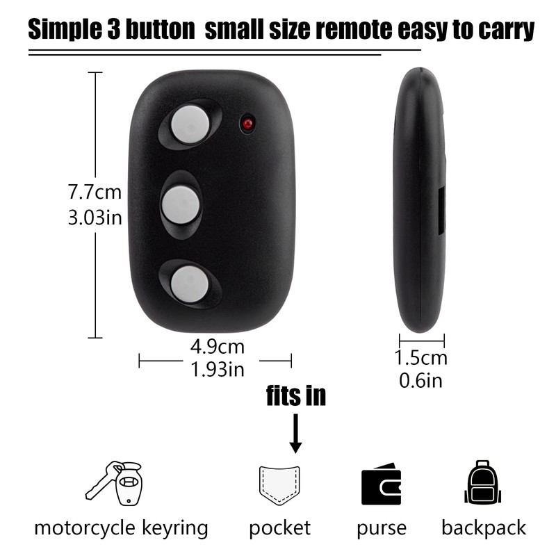 for Linear Megacode Mct-3 DNT00089 318MHz Garage Door Opener LDO33