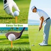 pupuluck 70mm Golf Tees Plastic 120pcs Castle Tees Golf Durable