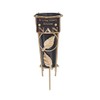 Black Graveside Memorial Flower Vase with Gold Stand - Nan