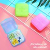 Portabs Pastillero Caja Portátil Para Pastillas Con División (Rojo)