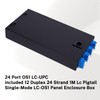 GESD Duplex Fiber Enclosure with 24 Port LC-OS1 Box, LC-OS1