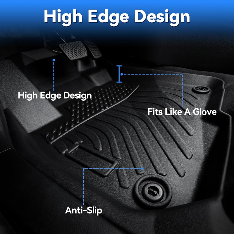 Hutisya-Floor Mats & Cargo Liner with Backrest Set Fit for