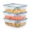 Snapware Total Solution 3-Pack (8.5-Cup) Plastic Food Storage Containers Set,