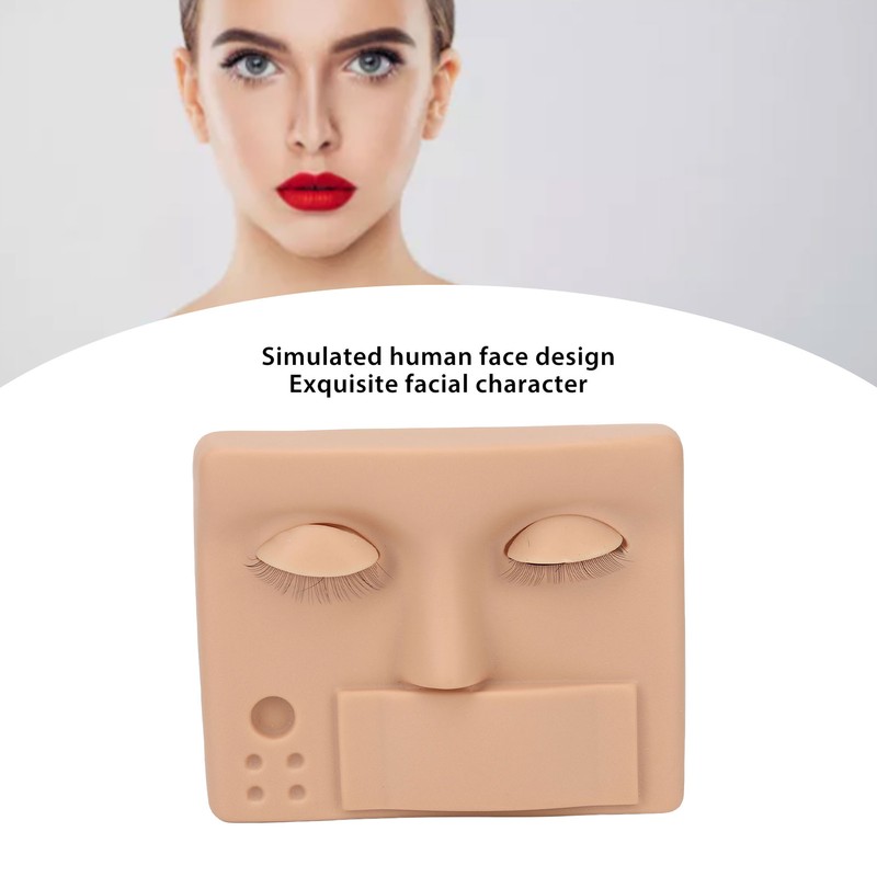 Eyelash Mannequin Head Replaced Eyelids Realistic Reusable 3D Lash Extension