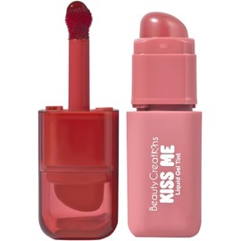 Beauty Creations - Kiss Me Liquid Gel Tint - Tinte de Labios en Gel, Acabado Semi Mate, Color Duradero, Difuminador Integrado (Barely Brown)