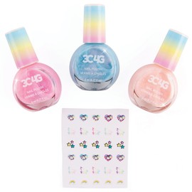 3C4G Unicorn Shimmer Nail Polish Trio, Bring Magic to Life with These 3 Holographic Nail Polishes, for Ages 8 and up by Make It Real