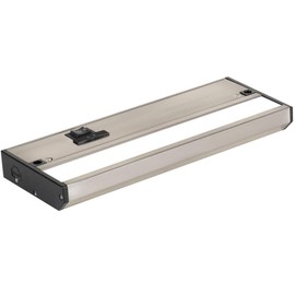 LED Under Cabinet Lighting Hardwired - 3CCT 9 Inch Satin Finish - Undercabinet Lights for Kitchen - Linkable Undercounter Dimmable Plug in Light or Hard Wired - Under Counter Fixture Direct Wire