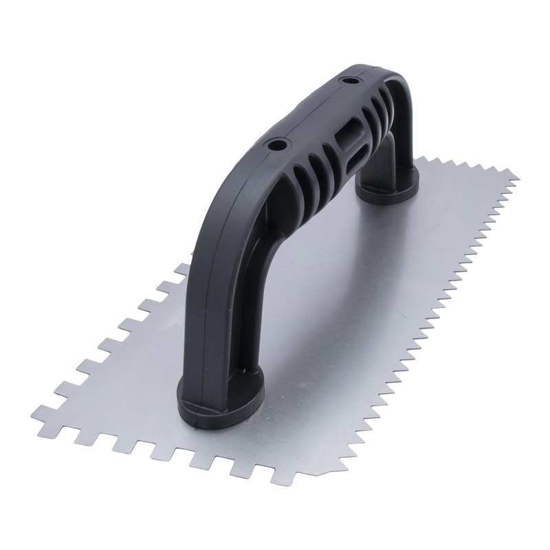 MARSHALLTOWN QLT Economy Notched Trowels, Double Notch Trowel Style, Square