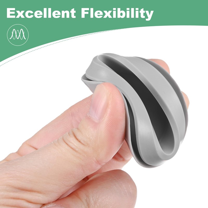 M METERXITY 4個入りシリコンホールプラグ 35-38mmホール用スナップインロックホールプラグ ラウンドホールラバープラグキッチンバルクヘッド防水シーリングプラグ[グレー]