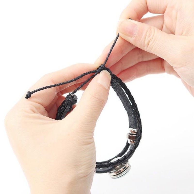 Zodiac Signs Spirit Bracelet, Multilayer Adjustable Twelve Constellation Zodiac Leather