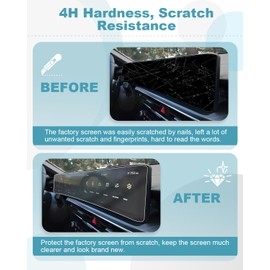 CDEFG 4 Pack Compatible with 2025 Kia K5 24 Inch Screen Protector for 2025 Kia K5 GT-Line GT EX LXS Accessories Center Touch Screen Display Guard AC Display Screen Cover(4PCS for 2025 Kia K5)