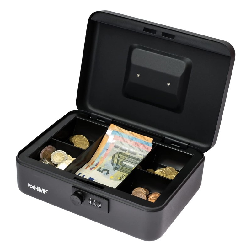 HMF 20017-02 Cash Box Lockable with Combination Lock 25 x