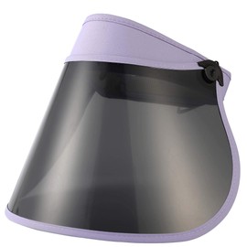 Sun Visors Hat UV Hat Women Men Adjustable Headband Driving Jogging Golf Camping Outdoors Solar Wide Brim UPF Clear Cap (Purple)