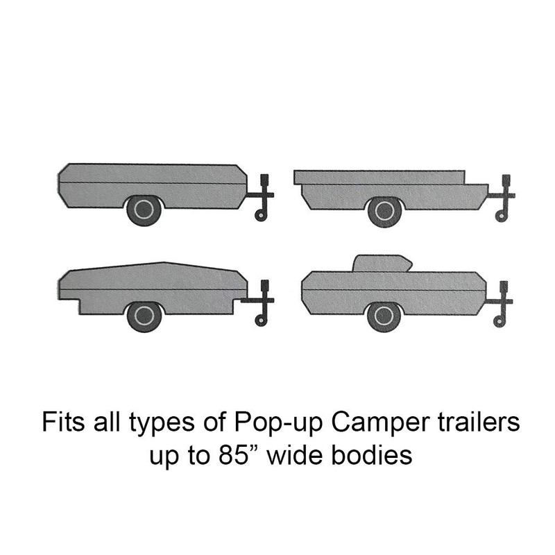 GEARFLAG Pop-up Folding Camper Cover Fits 8'-10' Reinforced Windproof Side-Straps,