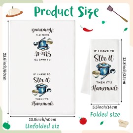 FZkuozougedd Funny Joked Kitchen Towels - 2Pcs Funny Wacky Hand Towels Kitchen Ware Quote Dish Absorbent Drying Cooking Baking Dishcloth Tea Bathroom Decor Christmas Birthday Housewarming Gift #A