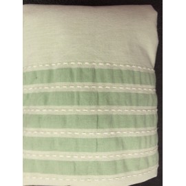 Threshold Green Seersucker Shower Curtain 100% Cotton 72x72"