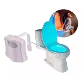 Bath Led 2 Sensores Movimiento Taza Baño Casa Cómodo Luz Variada