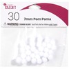 Cousin DIY White 7mm Pom, 30 Pack