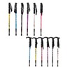 3-stage foldable duralumin 6061 hiking stick T-shaped straight stick cane 6061 straight stick black