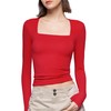 PUMIEY Long Sleeve Shirts for Women Dupes T Shirts Womens