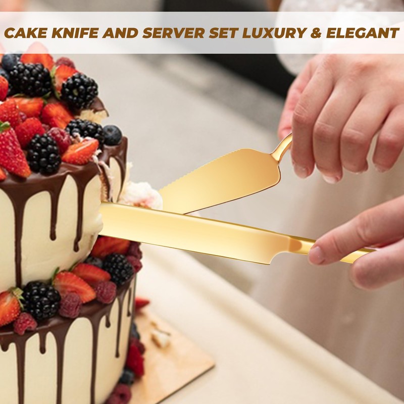 ELIMTEC ELIMTEC Gold Cake Stand Metal Dessert Table Display Set