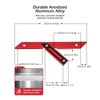 45 Degrees 135 Degrees Woodworking Measuring Ruler Aluminum Alloy Carpenter