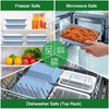 50 Pack (100-Piece) 32 oz Meal Prep Containers Reusable with