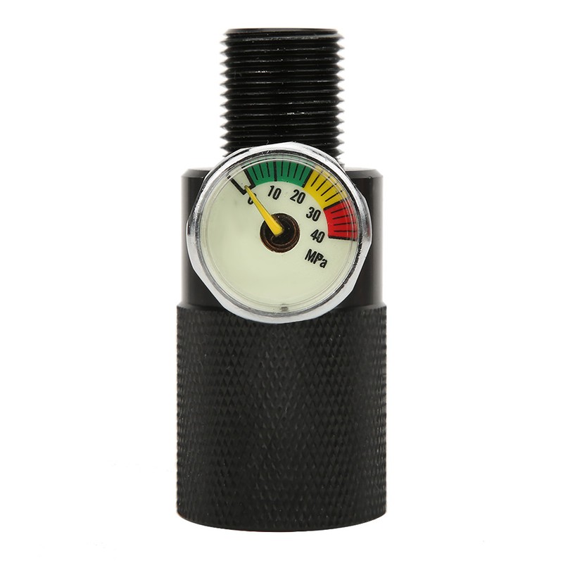Air Filling Station Adapter with Pressure Gauge 40mpa 8mm/0.3in Male