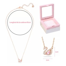 Collar De Cisne Plata Dijes De Moda Regalos Para Mujeres