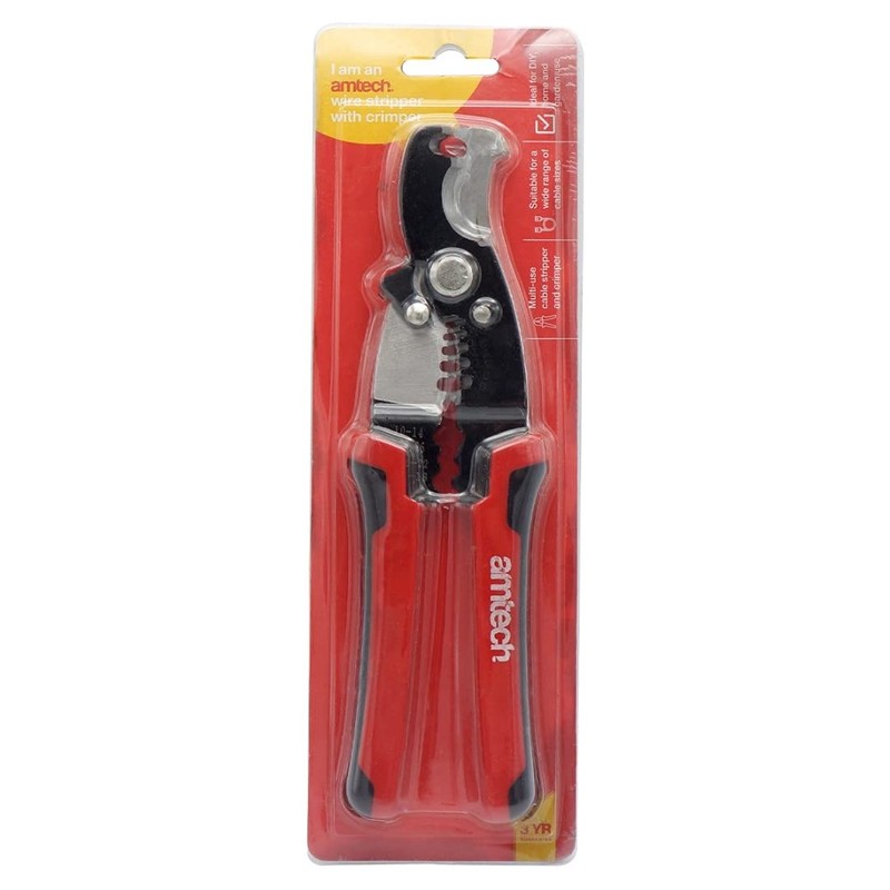 Amtech B4290 Wire Stripper with Crimper
