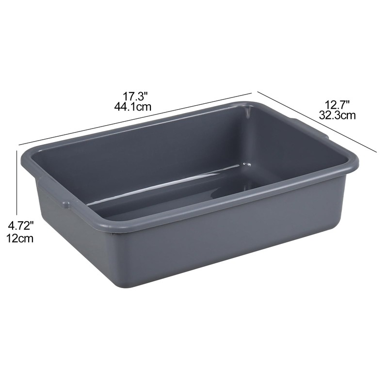 Joyeen 13 Liters Commercial Bus Tub Tote Boxes, Plastic Dish