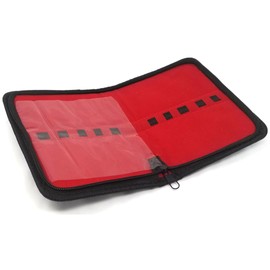 IMED SCIENTIFIC All-Purpose Faux Leather Pouch Zipper Case Versatile Molle with Protective Flap and Elastic Straps to Store Organize Sort Wide Variety of Tools, Holds 10 Instruments, 11"x7"