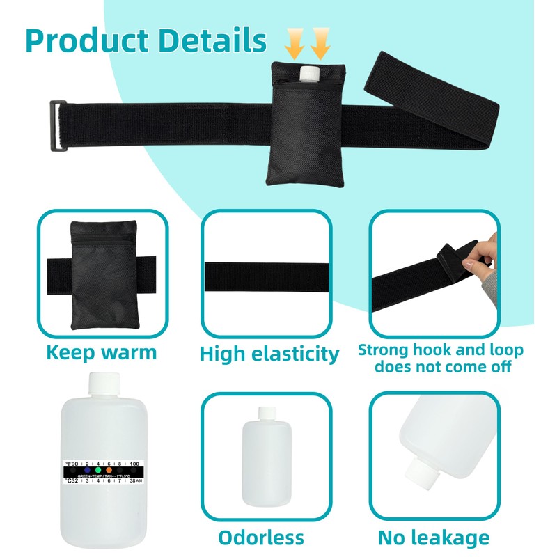 Urine Test Complete Kit - Larger 6oz Translucent Empty Bottle,