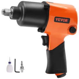 VEVOR Air Impact Wrench, 1/2" Drive Air Impact Gun Up to 880ft-lbs Nut-busting Torque, 7500RPM Lightweight Pneumatic Tool for Auto Repairs and Maintenance