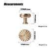 Goo-Ki 6 Pack Cabinet Knobs Champagne Bronze Drawer Knobs with