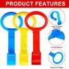 Rindion 3PCS Baby Pull Up Rings, Standing Walker Exercises Assistant