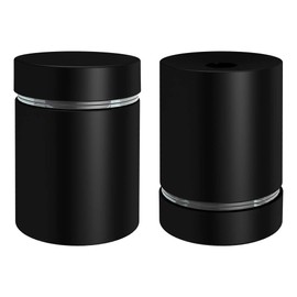 LuckIn 20-Pack Standoff Screws (3/4 in. Dia x 1 in. L), Stainless Steel Standoff Mounting Hardware for Acrylic Signs, Black