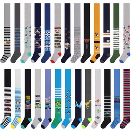 L&K-II 2736 Boys' Tights Surprise Bag Tights Baby Boys Children Knitted Tights with Various Patterns at Random, Random-6er-2783