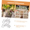 CORHAD Wedding Chair Back Sign Mr Mrs Decor Elegant Registry